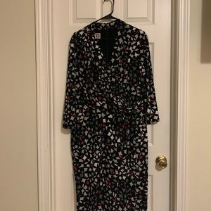 Anne Klein faux wrap dress